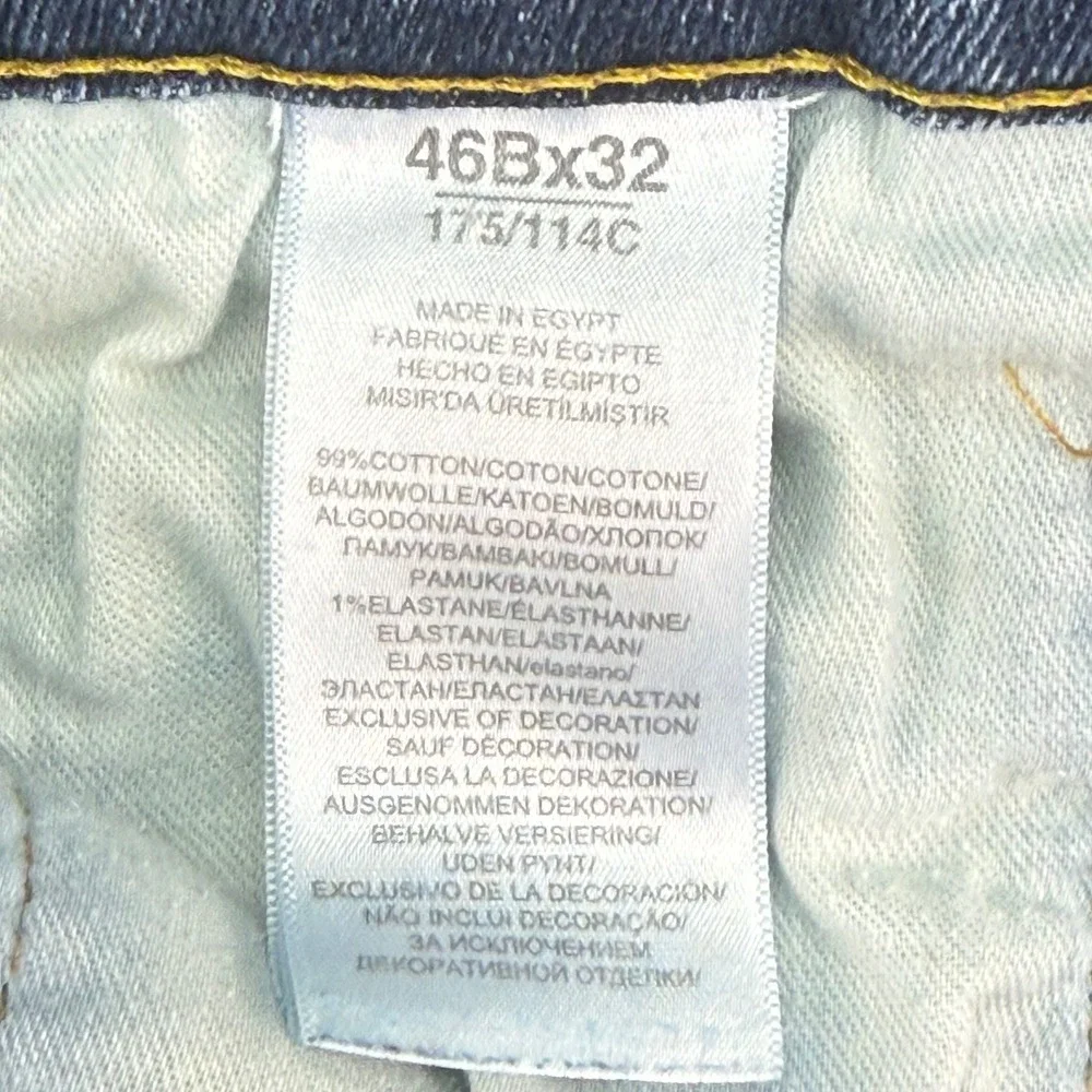 Polo‎ Ralph Lauren Jeans Mens 46x32 Blue Hampton Relaxed Straight Leg Denim